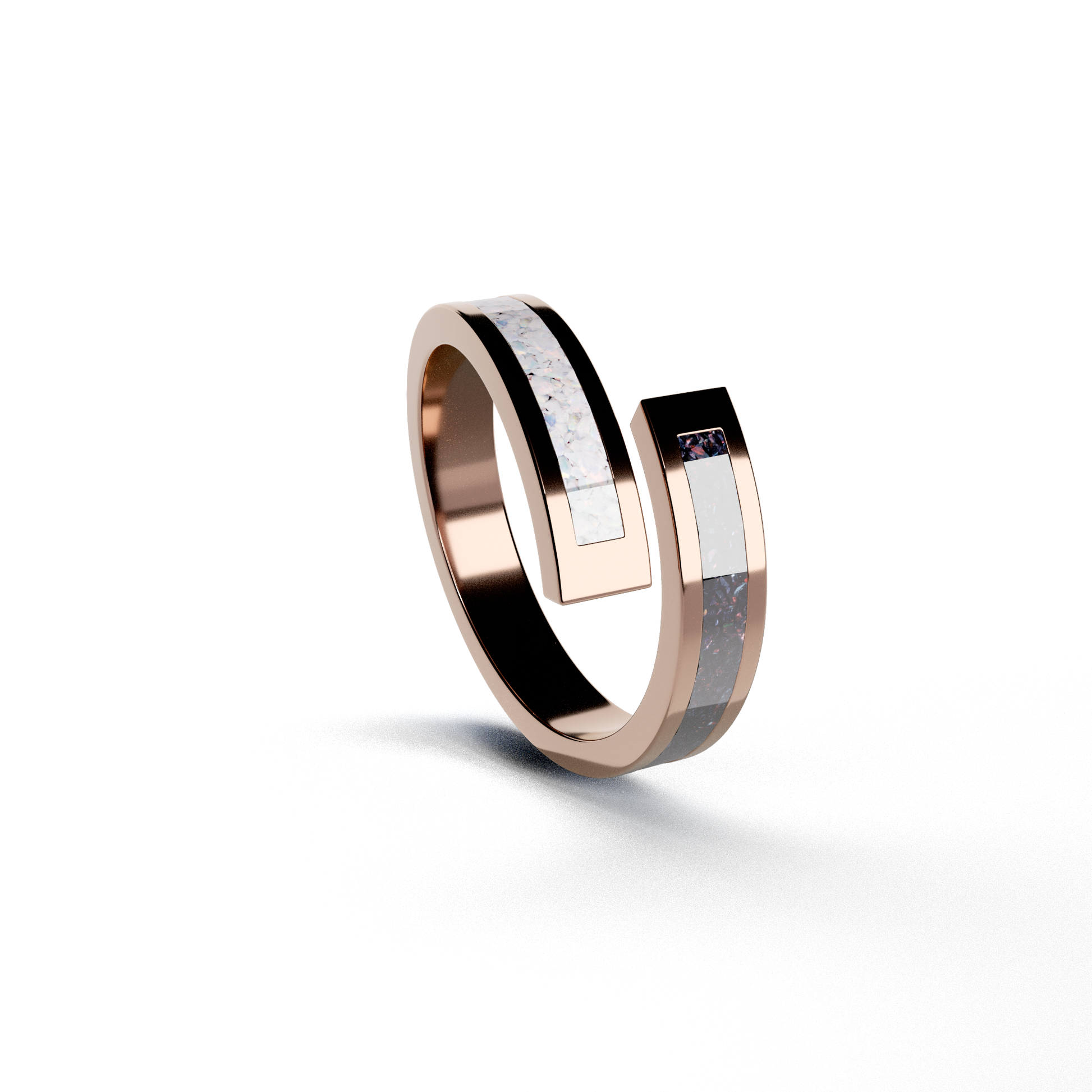 Rose gold sale ashes ring