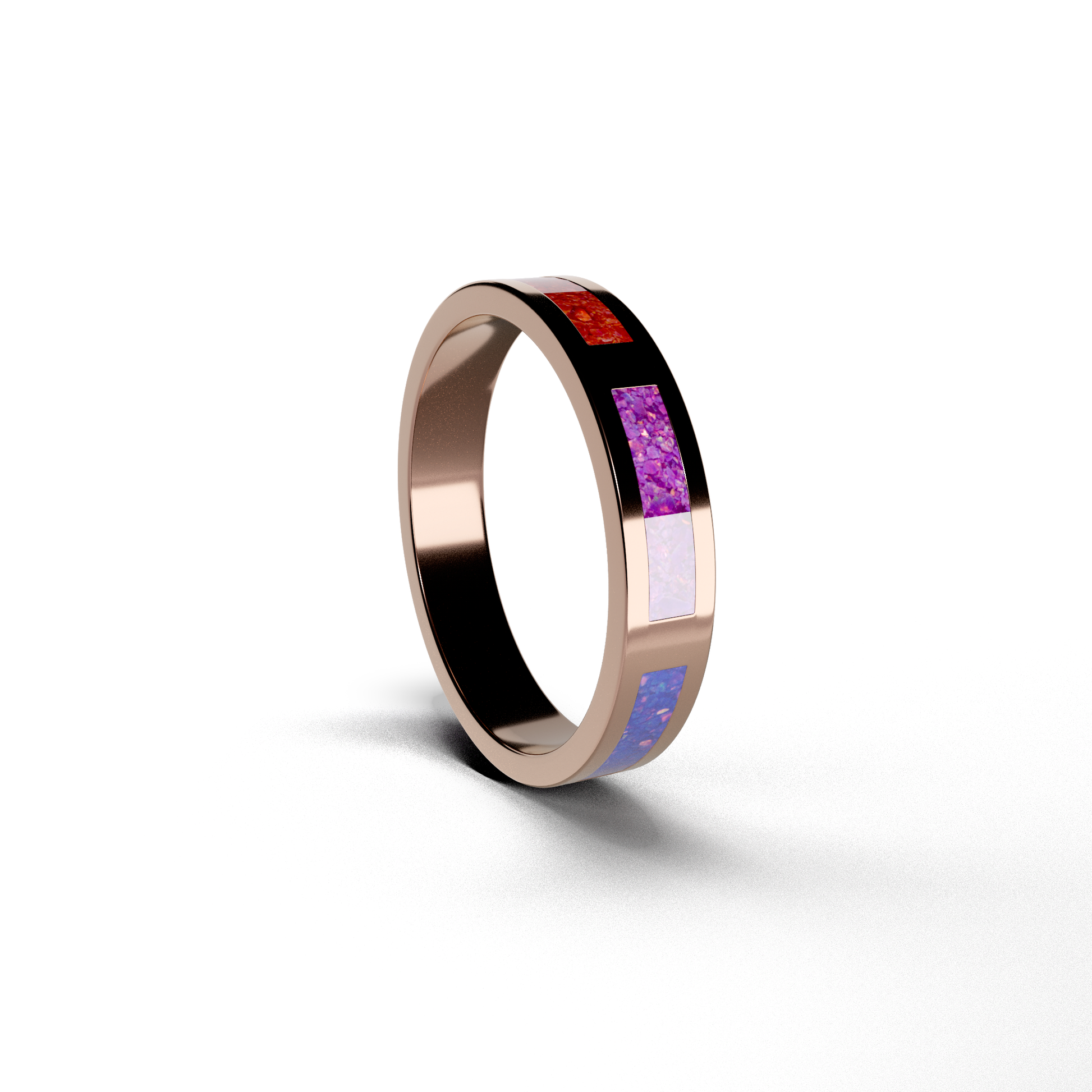 Mens hot sale rainbow ring